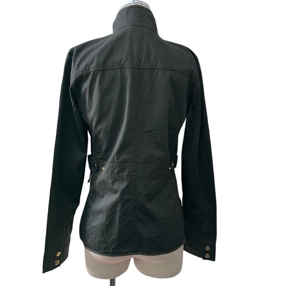 J. Crew Resin Coated Twill Field Jacket Mossy Green Size Small - Picture 6 of 11